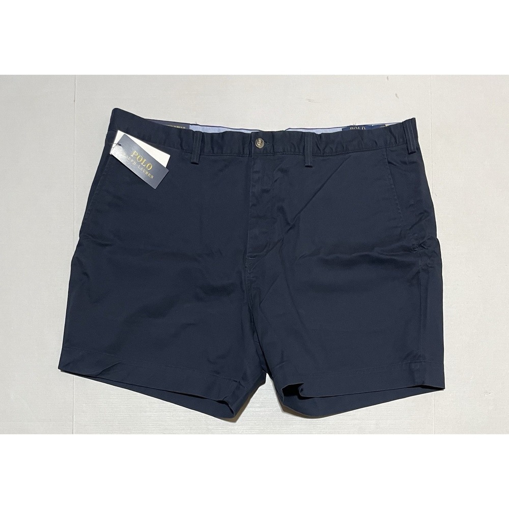 Polo Ralph Lauren Men's Khaki Navy Shorts Size 40 Classic Fit 6"‎ Inseam NWT